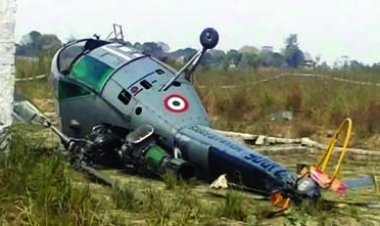 सेना का हेलिकॉप्टर दुर्घटनाग्रस्त