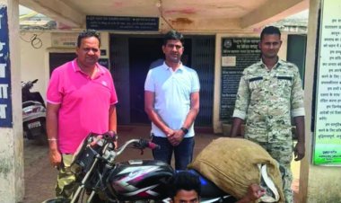 40 लीटर महुआ शराब के साथ तस्कर गिरफ्तार