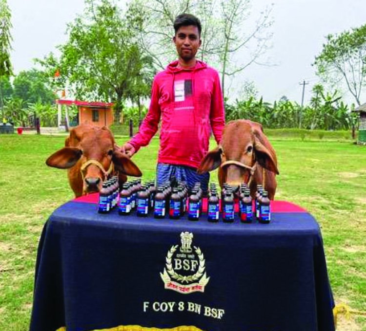 बीएसएफ ने कुख्यात तस्कर को रंगे हाथों दबोचा