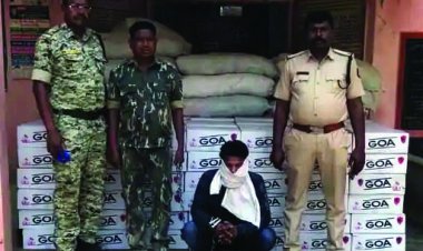 13 लाख रुपए की व्हिस्की के साथ  युवक पकड़ाया