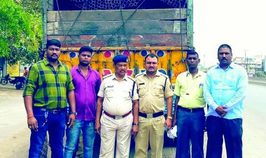 48 घंटे के अंदर चोरी गये ट्रक माल सहित चंदखुरी रायपुर से बरामद
