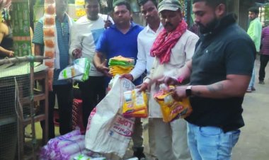 सेक्टर 7, आकाशगंगा व लिंक रोड के दुकानों  में छापा