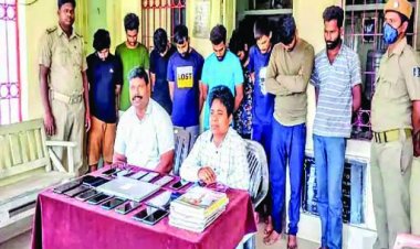 आईपीएल सट्टा खेलते 9 गिरफ्तार