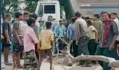 हाईवा ने मासूम को कुचला-मौत