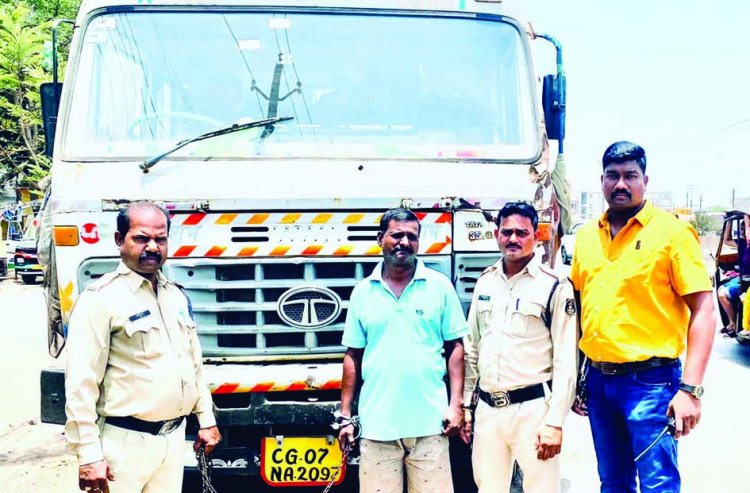 चोरी गये ट्रक 5 घंटे के भीतर माल सहित बरामद 