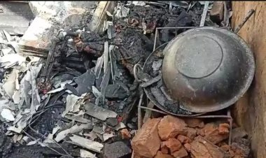 पेट्रोल से लगी आग में घर सहित जिंदा जली महिला
