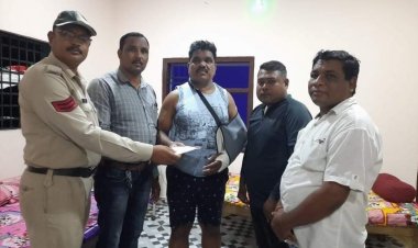 पुलिस परिवार ने चंदा इकट्ठा कर की घायल सिपाही की मदद