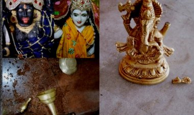 सेक्टर 5 मंदिर से भगवान का आभूषण चोरी, मूर्ती भी तोड़ी