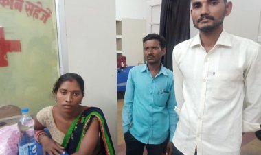 शिवनाथ नदी में कूदी महिला को पुलिस ने तत्काल पहुंचाया अस्पताल, बची जान