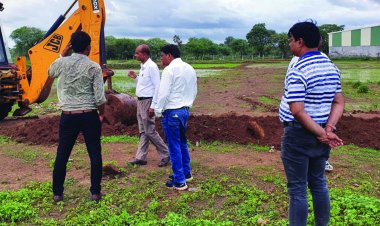 अवैध प्लाटिंग पर कार्यवाही