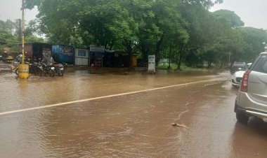 शिवनाथ नदी के साइफन का कचरा पूर्णरूपेण साफ नहीं होने के कारण  नहीं खुलेगा नल