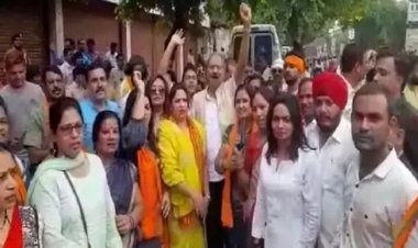 बढ़ते आपराधिक मामलों के खिलाफ भाजपा ने किया विधानसभा का घेराव