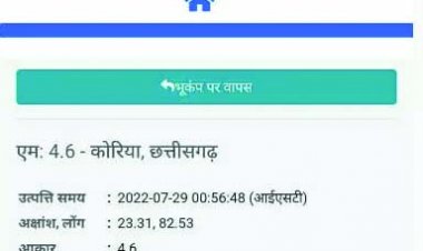 छत्तीसगढ़ में भूकंप से 2 मजदूर घायल