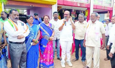 सड़क, नाली और मंच बनाने महापौर ने किया 86 लाख का भूमिपूजन