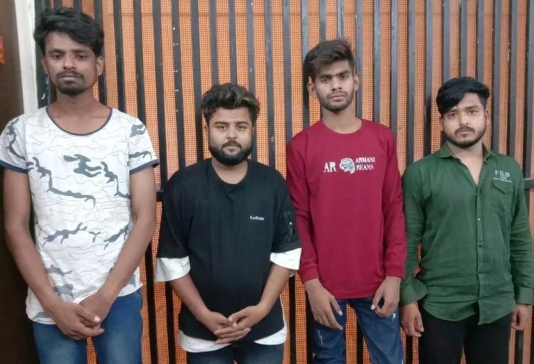 स्प्रे छिड़क कर लूटपाट करने की कोशिश, एक नाबालिग सहित 5 गिरफ्तार