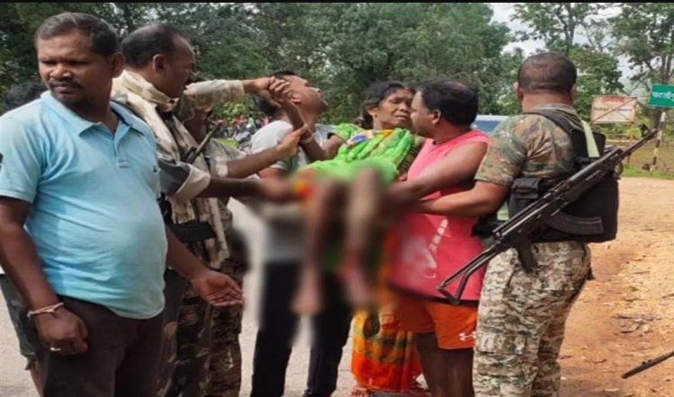 IED बम की चपेट में आने से महिला के पैर के एड़ी के चिथड़े उड़े