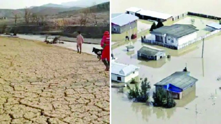 रेगिस्तान में अचानक आ गई बाढ़, कई लोग मरे