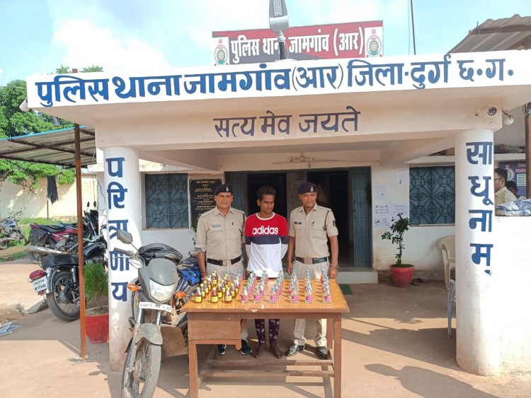 अवैध रूप से शराब परिवहन करते एक आरोपी गिरफ्तार