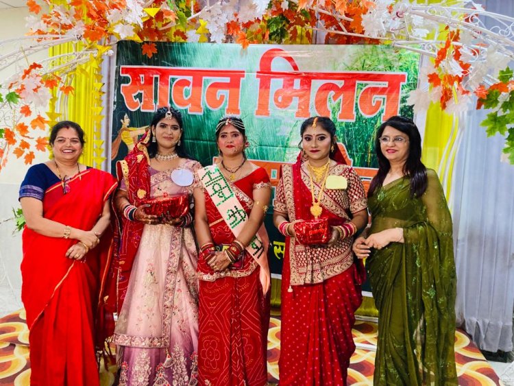 सिमरन बनी सावन क्वीन, जायसवाल महिला समाज ने मनाया सावन मिलन समारोह