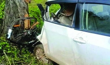 तेज रफ्तार कार की ठोकर से छात्रा सहित 2 की मौत