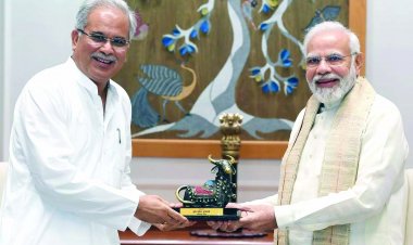 सीएम भूपेश बघेल ने पीएम मोदी से की मुलाकात