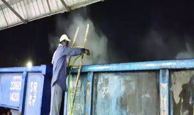 20 किमी तक दौड़ाई जलती मालगाड़ी