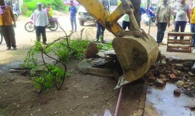 अवैध अतिक्रमण के खिलाफ उतरा भिलाई निगम का बुलडोजर, 134 स्थानों से हटाया गया अवैध अतिक्रमण