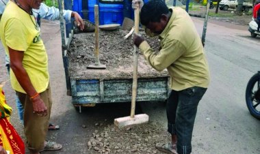 बच्ची की मौत के बाद जागा प्रशासन, भरे जा रहे शहर के गड्ढे