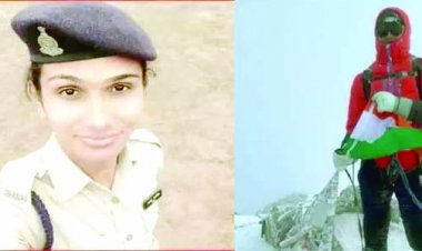 महिला आरक्षक अंकिता गुप्ता ने माउंट एल्ब्रुस पर लहराया तिरंगा