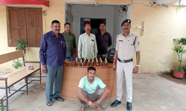 ग्राम बोरिद में अवैध शराब बिकी कर रहे व्यक्ति को गिरफ्तार कर भेजा जेल