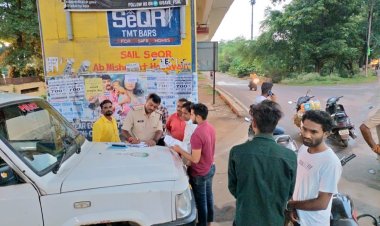 यातायात नियमों का उल्लंघन करने वाले 300 से अधिक चालको पर ताबड़तोड़ कार्रवाई