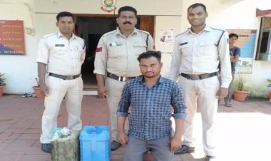 चोरी की डीजल के साथ युवक गिरफ्तार