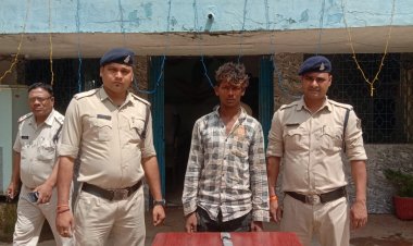 भिलाई: लोगों को हथियार लेकर डराने वाला बदमाश पुलिस गिरफ्त में