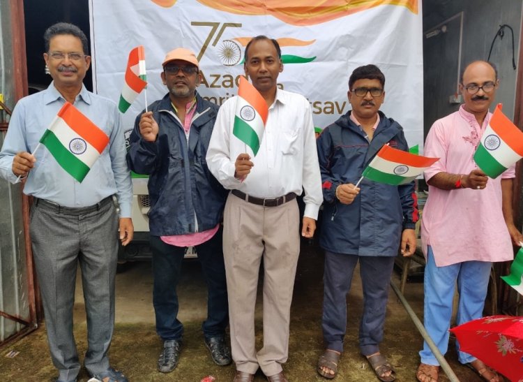 धूमधाम से मनाया गया आजादी का 75 वां वर्षगांठ