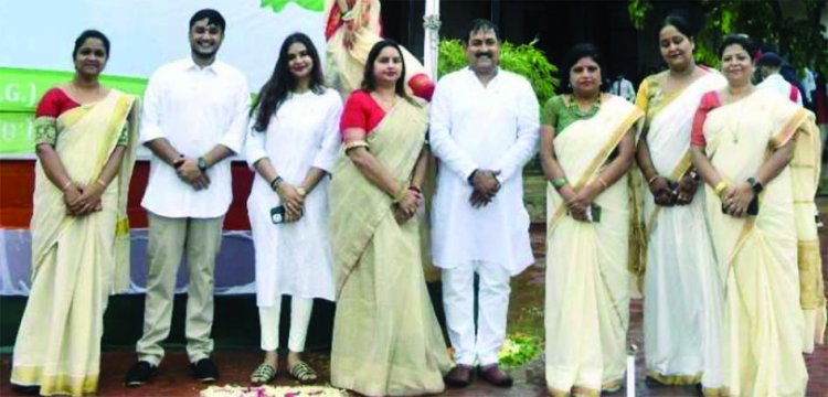 शारदा विद्यालय में हर्षोल्लास से मनाया गया आजादी का अमृत महोत्सव