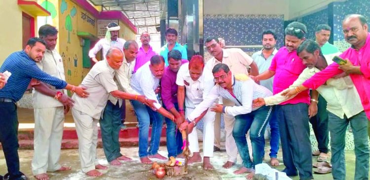 पूर्व नपा अध्यक्ष रेखराम बंछोर ने किया भूमिपूजन