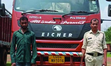 38 पशुओं के साथ तस्कर पकड़ा गया