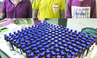 नशीली सिरप के साथ 3 आरोपी को गिरफ्तार