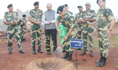 BSF ने IIT भिलाई मैं किया पौधरोपण