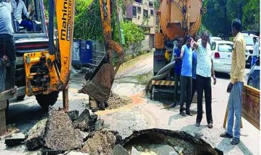 सड़क धंसने के मामले में स्मार्ट सिटी लिमिटेड पर 10 लाख रुपए का जुर्माना