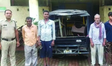 पुलिस ने 4 चोरों को बंद फैक्ट्री में चोरी करते रंग हाथों पकड़ा