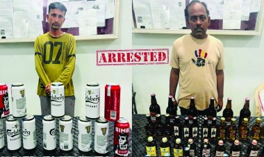 बाबा का ढाबा में पुलिस की छापेमारी, भारी मात्रा में शराब जब्त