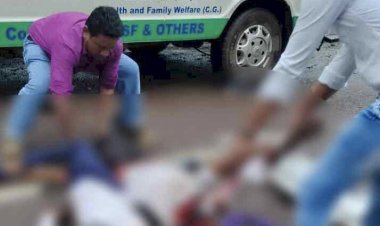 दुर्ग में बड़ा हादसा, परीक्षा देकर घर लौट रहे 3 स्कूली छात्रों को बस ने कुचला, तीनों की मौत