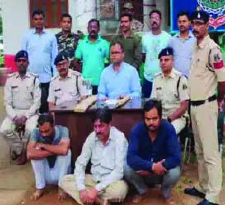 ठेकेदार के हत्या माहले में 4 पकड़ा गया