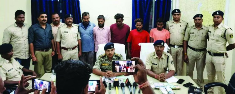 शराब भठ्ठी में हुए लाखों रुपए और शराब चोरी का खुलासा, 2 कर्मचारी सहित 5 आरोपी गिरफ्तार