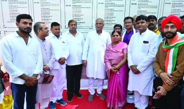 मुख्यमंत्री भूपेश बघेल ने पंडरिया में कई कार्यो का किया लोकार्पण और भूमिपूजन