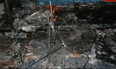 दुर्गा पंडाल में लगी भीषण आग, 42 लोग झुलसे