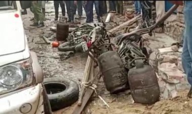 गैस सिलेंडर में विस्फोट से 4 जिंदा जले और 16 झुलसे; अवैध तरीके से रिफिलिंग करते समय हुए धमाके