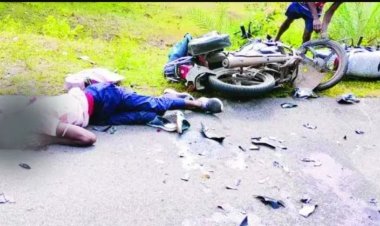 आमने सामने बाइक की टक्कर में दो लोगों की मौत, तीन गंभीर