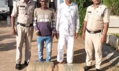 2.5 लाख रुपए गांजे के साथ दो गंजेरी गिरफ्तार